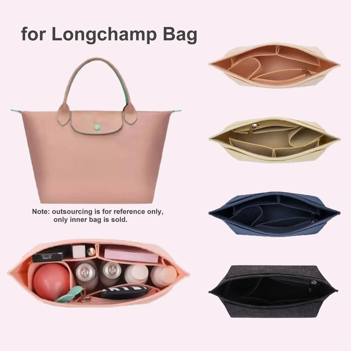 Pochette Intérieure Organiseur — Cabas & Longchamp