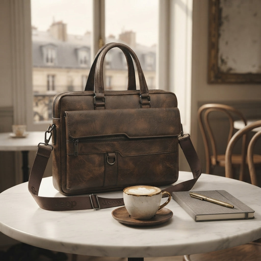 Sac à Dos Cuir Ordinateur 15"