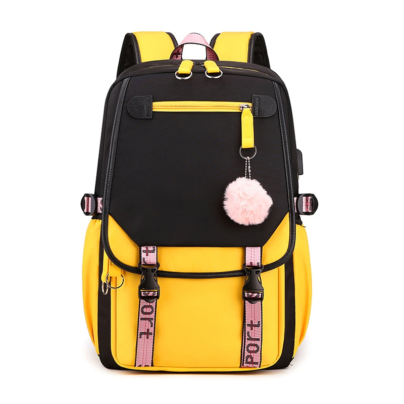 Sac à Dos Fille Sport Pompom Grande Taille
