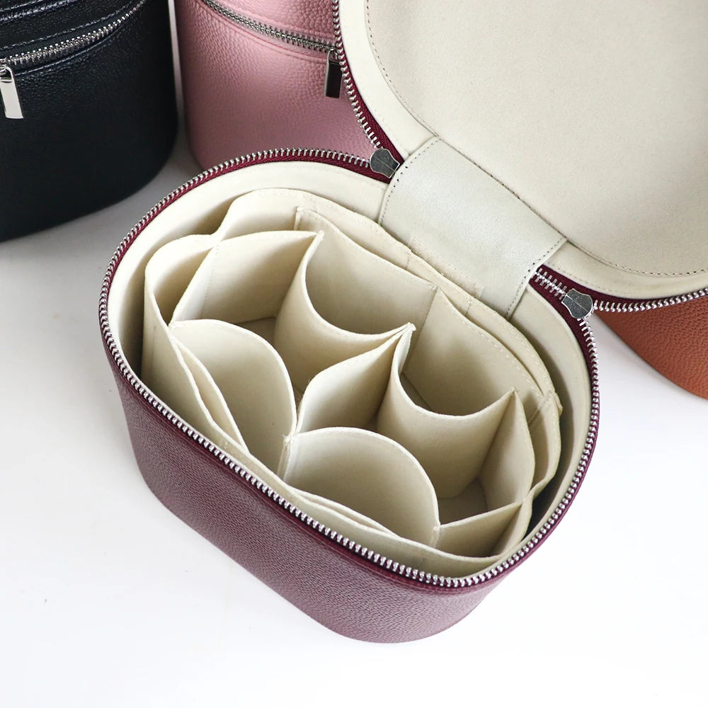 Vanity Cuir Voyage — Trousse Maquillage Personnalisable