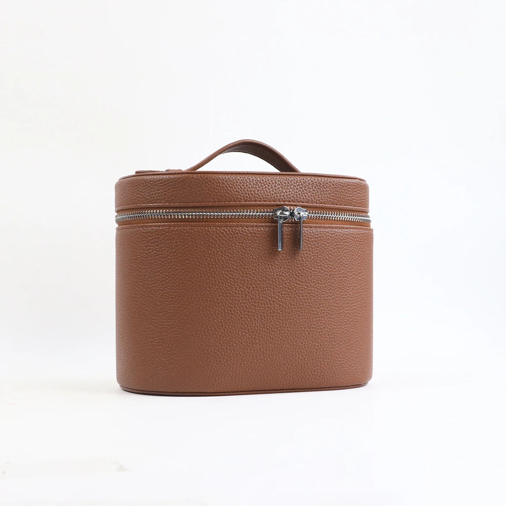 Vanity Cuir Voyage — Trousse Maquillage Personnalisable