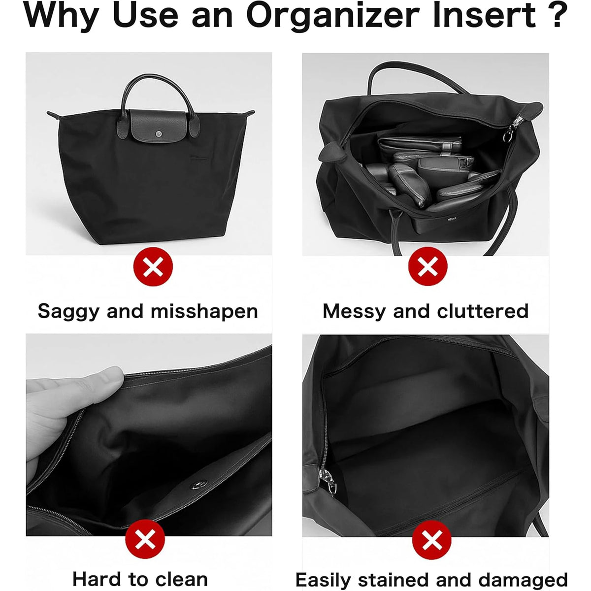 Organiseur de Sac Multicompartiments
