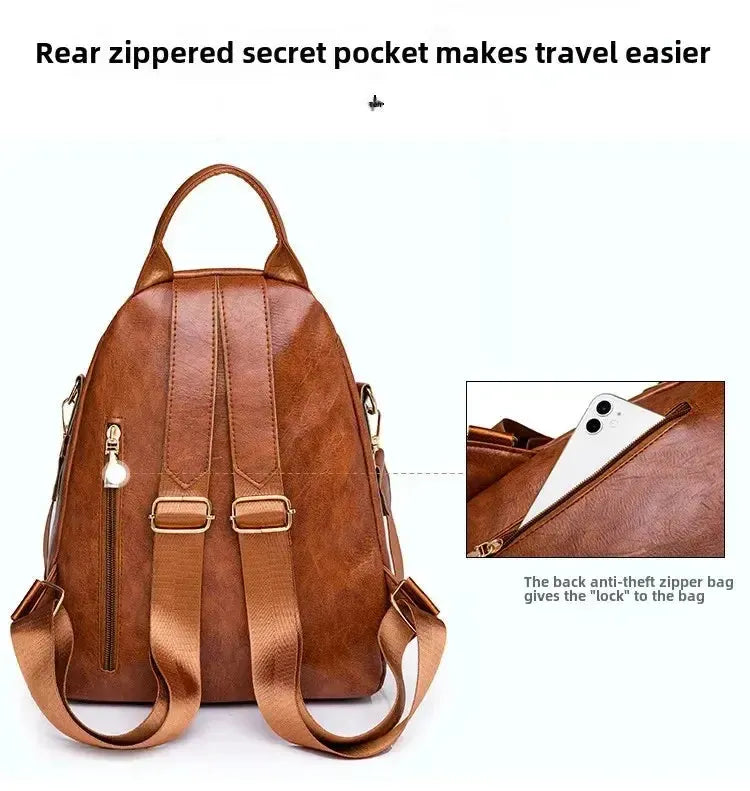 Sac à dos femme élégant cuir PU