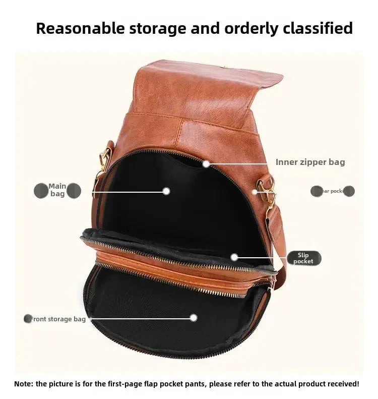 Sac à dos femme élégant cuir PU