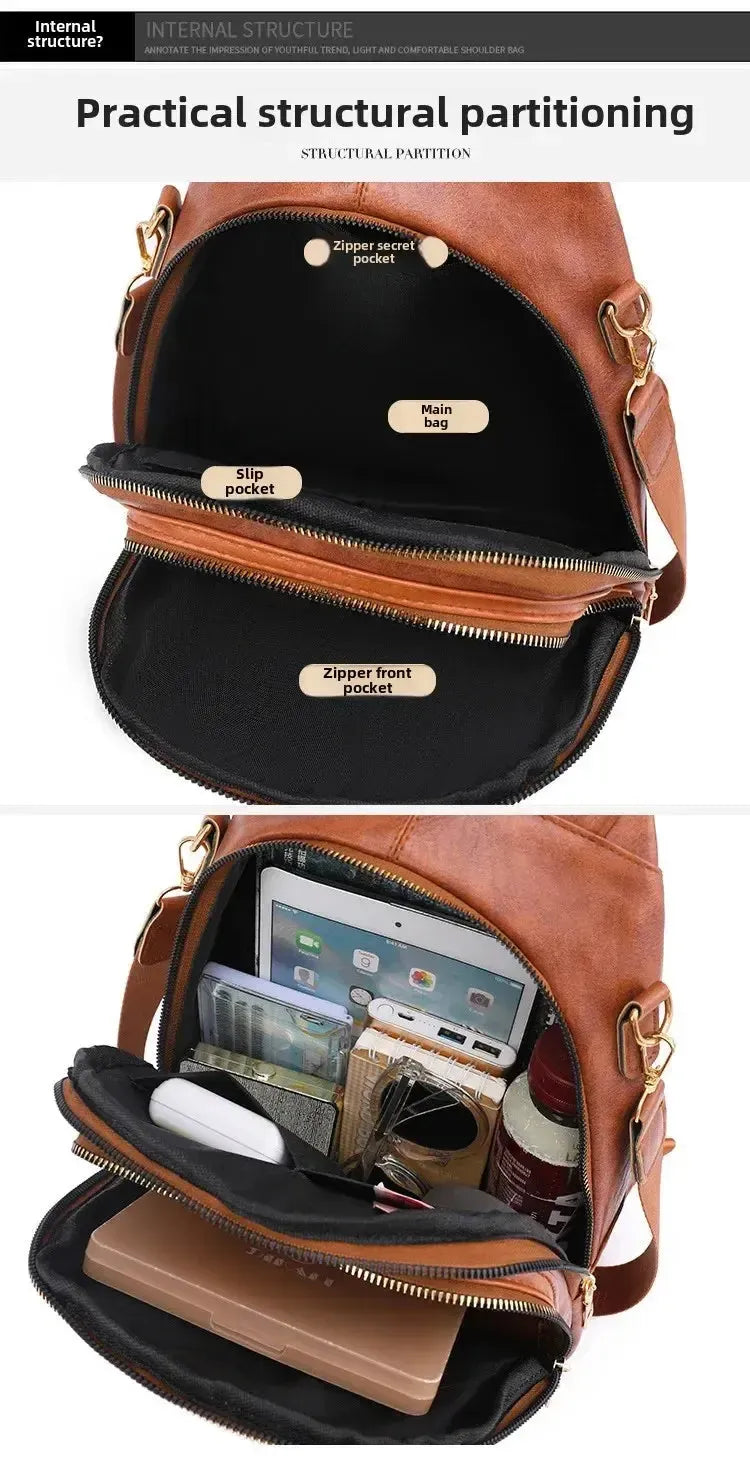 Sac à dos femme élégant cuir PU