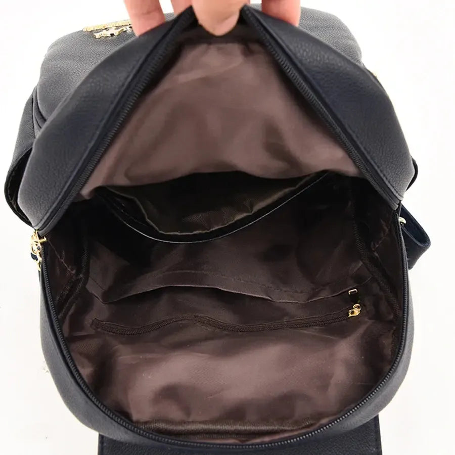 Sac à dos femme multipoche simili cuir