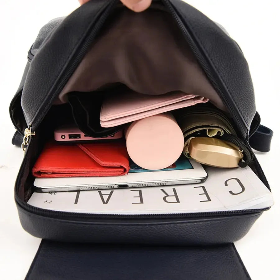 Sac à dos femme multipoche simili cuir