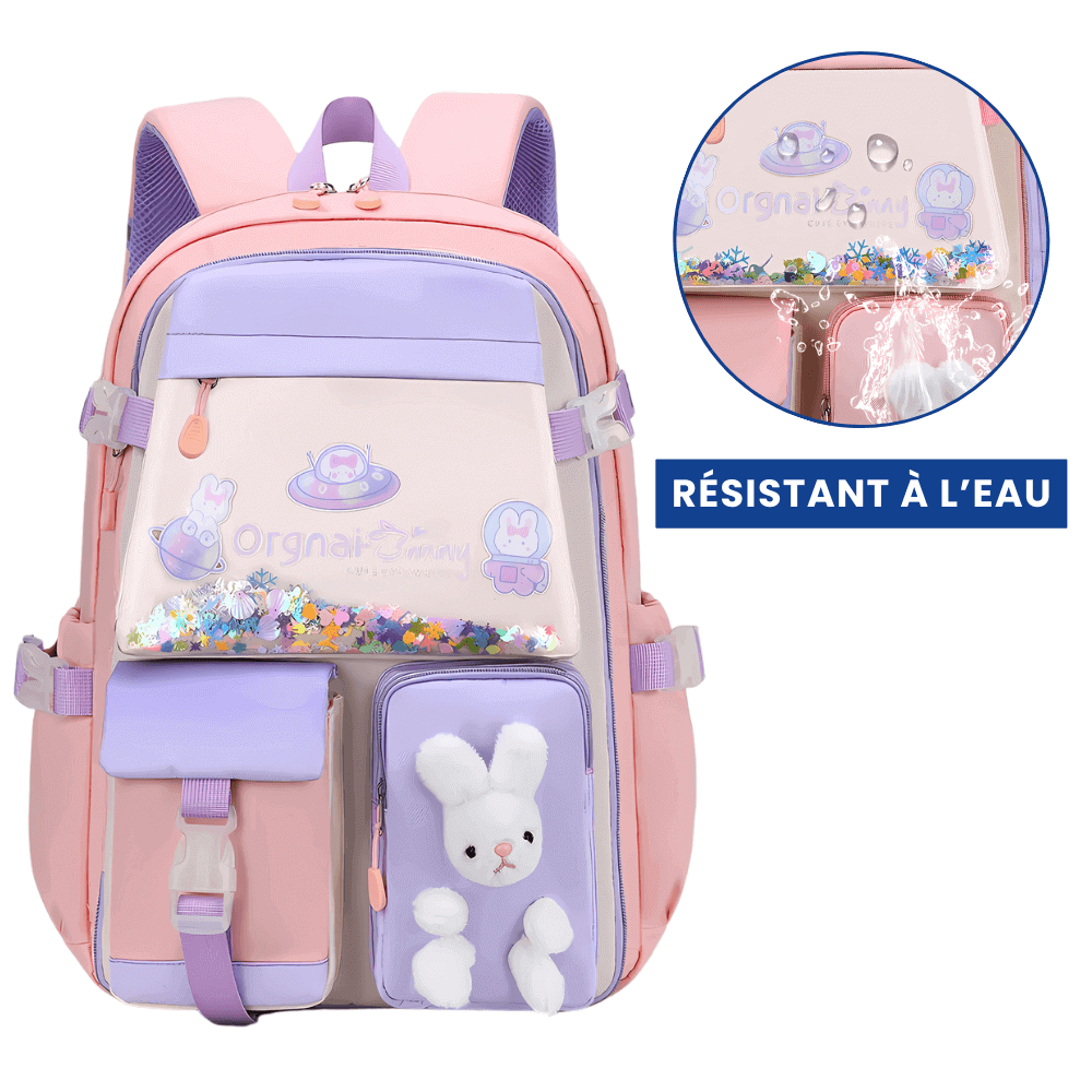 Sac à Dos Lapin 3D Rose