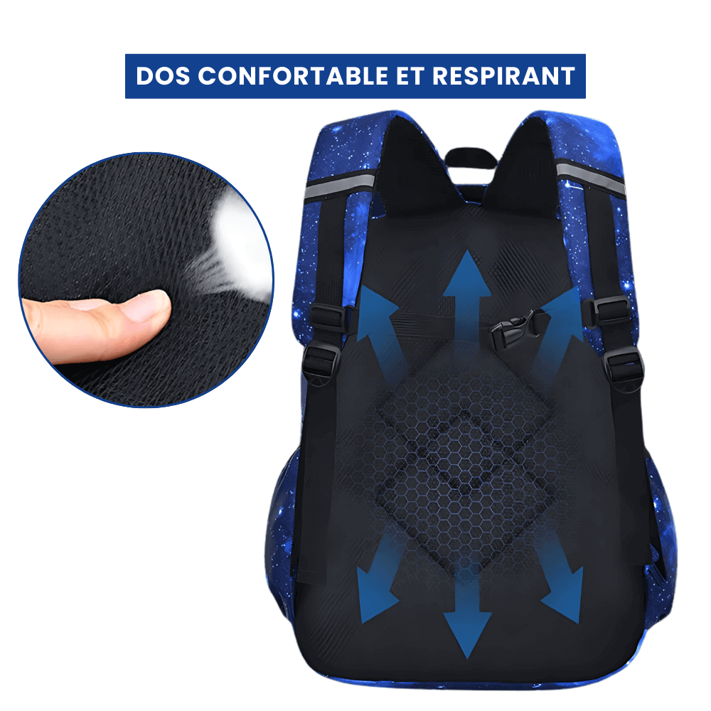 Sac à Dos Galaxie Bleu Étoiles