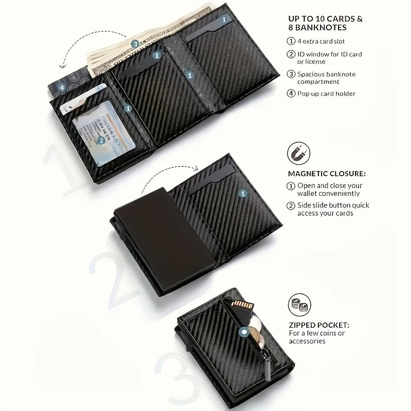 Porte-Cartes Blocage RFID — Anti-vol Voyage