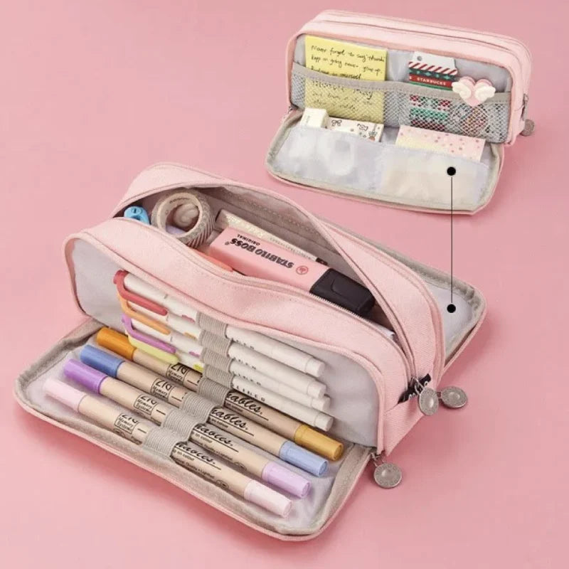 Trousse Scolaire Double Compartiment