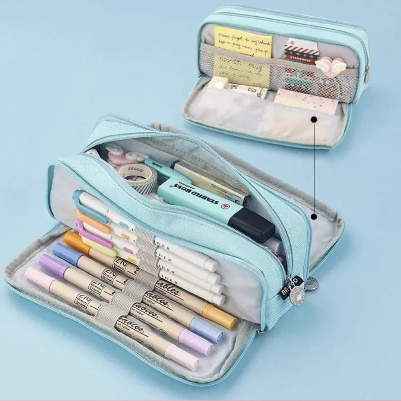 Trousse Scolaire Double Compartiment