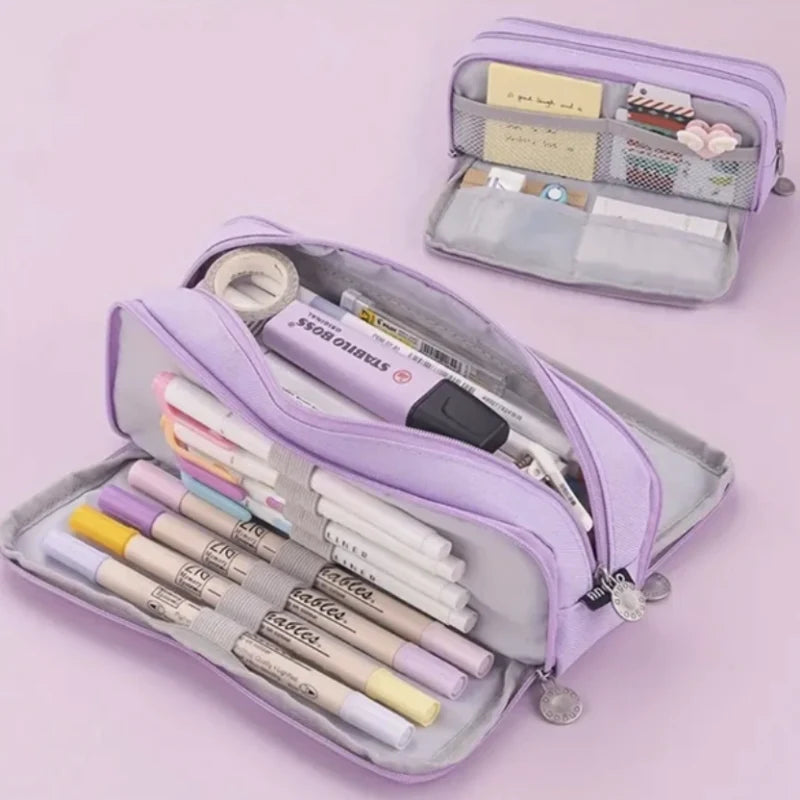 Trousse Scolaire Double Compartiment