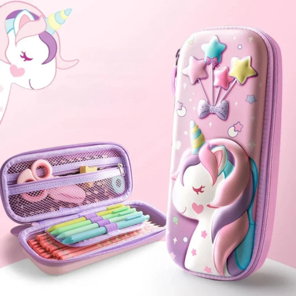 Trousse Scolaire Licorne 3D