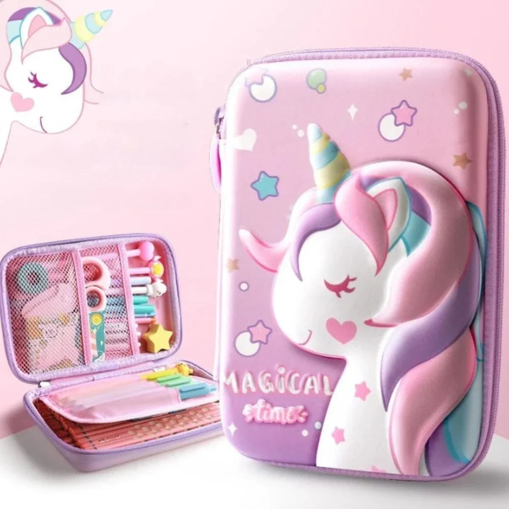 Trousse Scolaire Licorne 3D