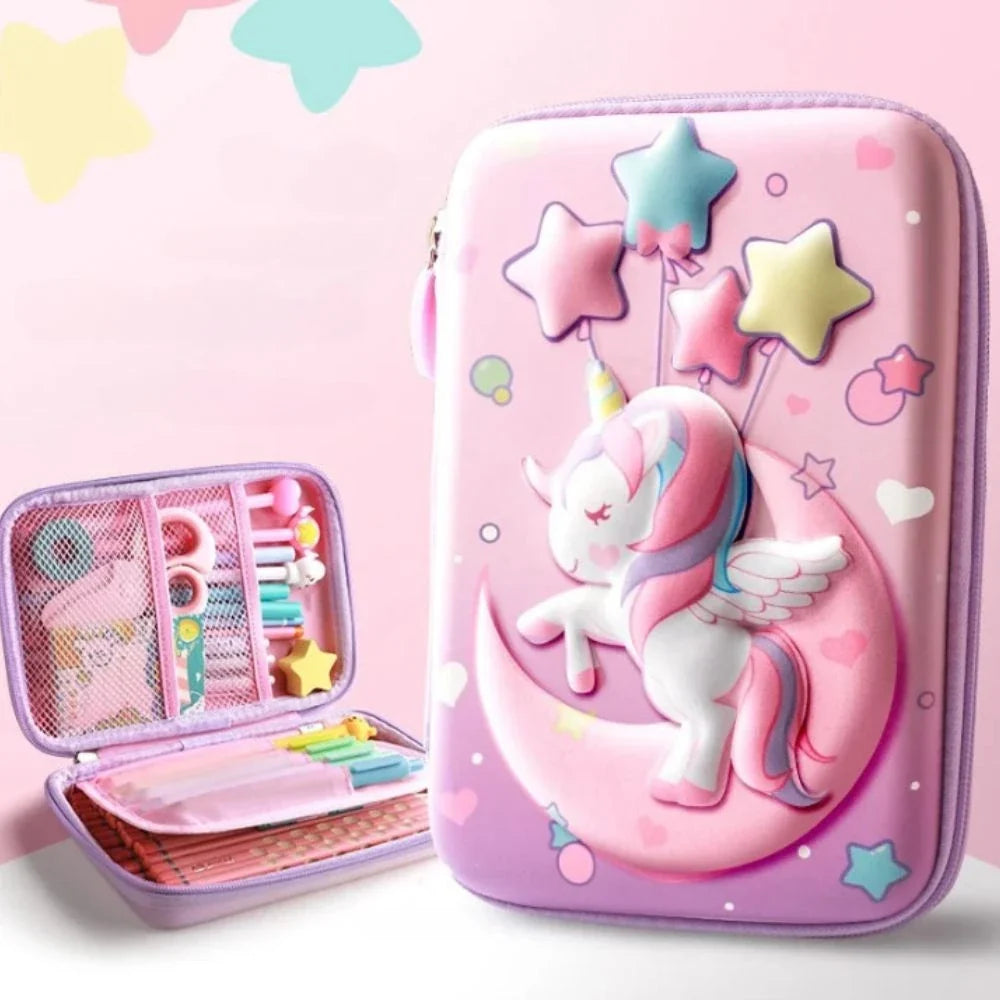 Trousse Scolaire Licorne 3D