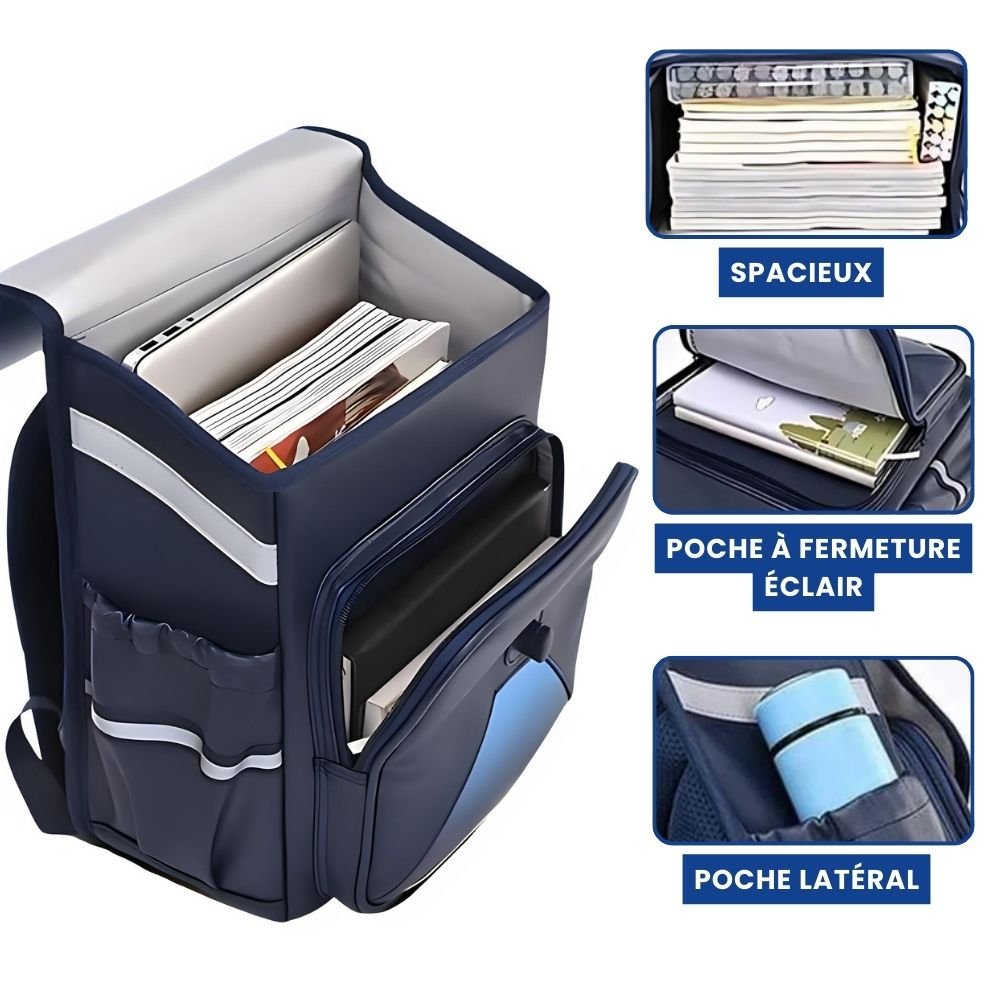 Cartable Rigide Style Japonais – Sac à Dos Orthopédique