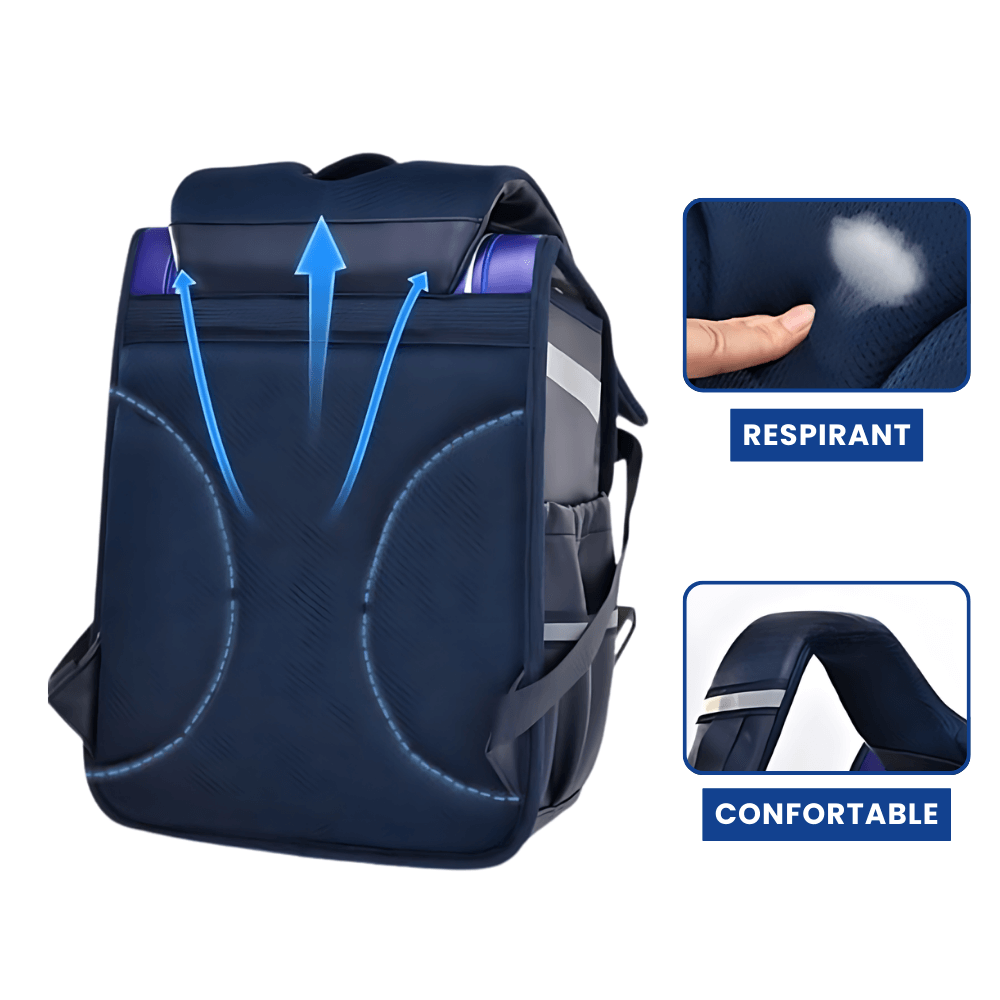 Cartable Rigide Style Japonais – Sac à Dos Orthopédique