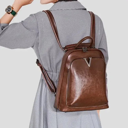 Sac à dos femme cuir artisanal huilé – Sac à dos