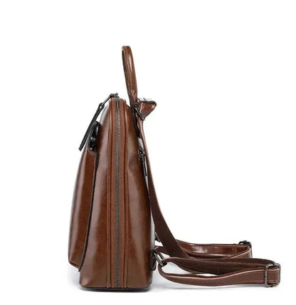 Sac à dos femme cuir artisanal huilé – Sac à dos