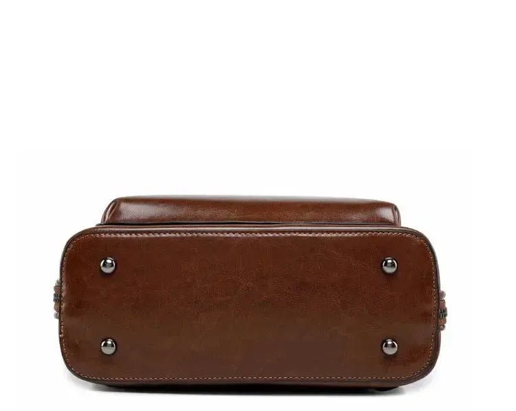 Sac à dos femme cuir artisanal huilé – Sac à dos