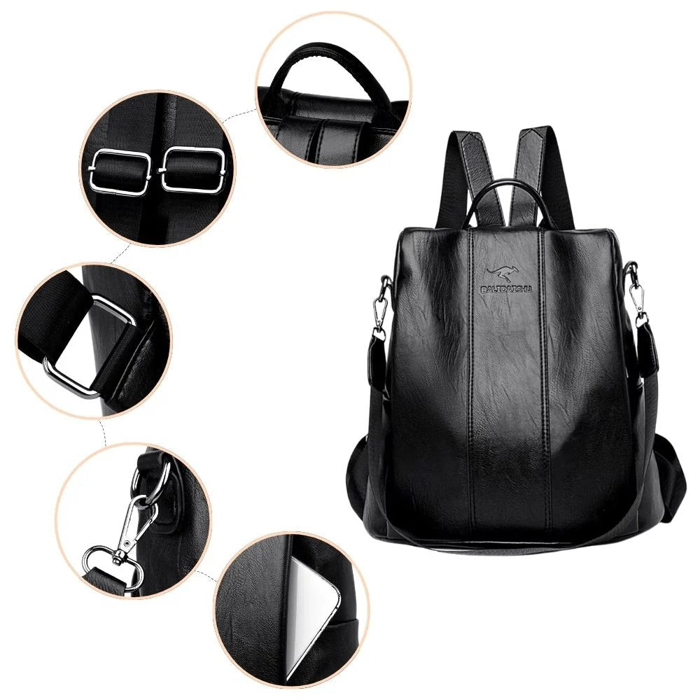 Sac à dos femme cuir luxe anti - vol – Sac à dos