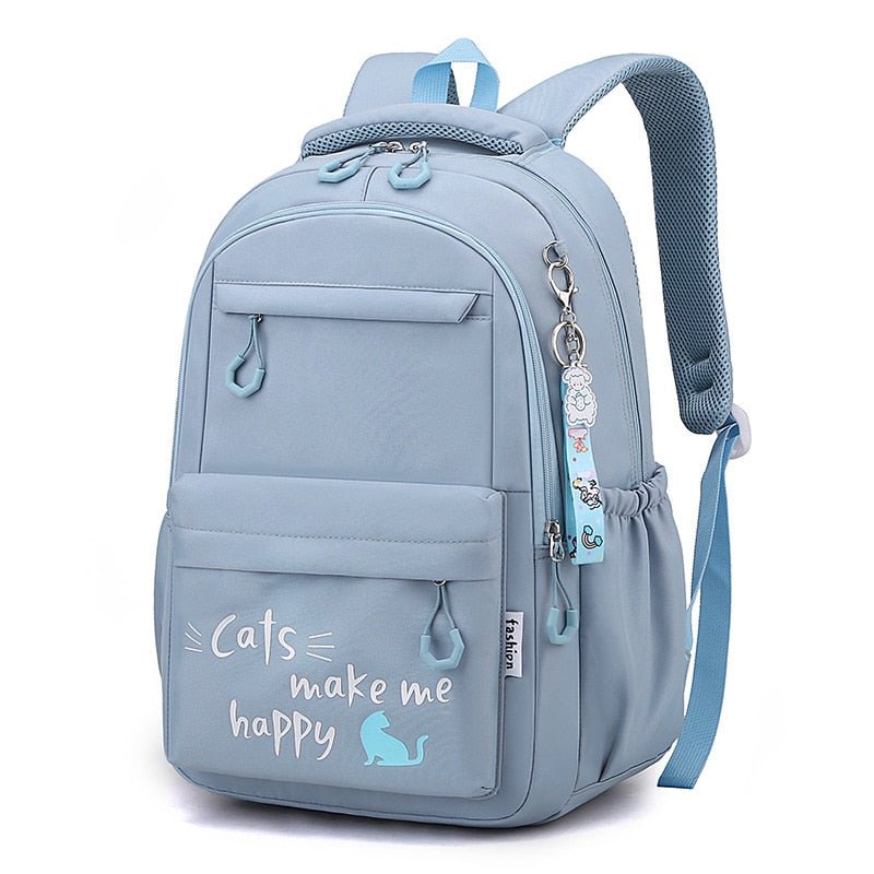 Sac à Dos Fille Chat Violet – Sac à Dos Orthopédique