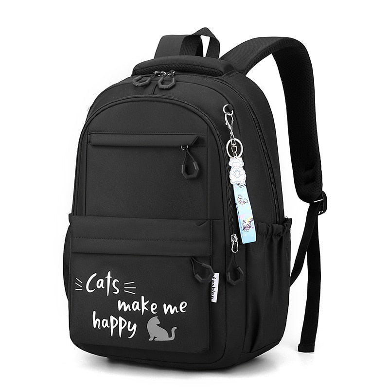 Sac à Dos Fille Chat Violet – Sac à Dos Orthopédique