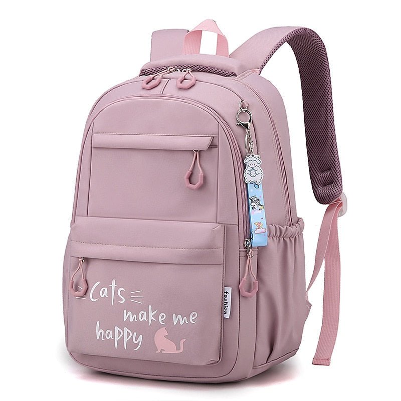 Sac à Dos Fille Chat Violet – Sac à Dos Orthopédique