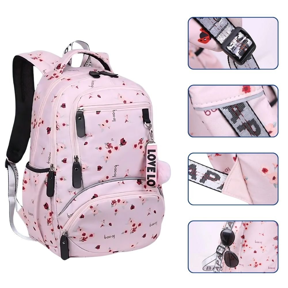 Sac à Dos Fille Montgolfières Noir – Sac à Dos Orthopédique