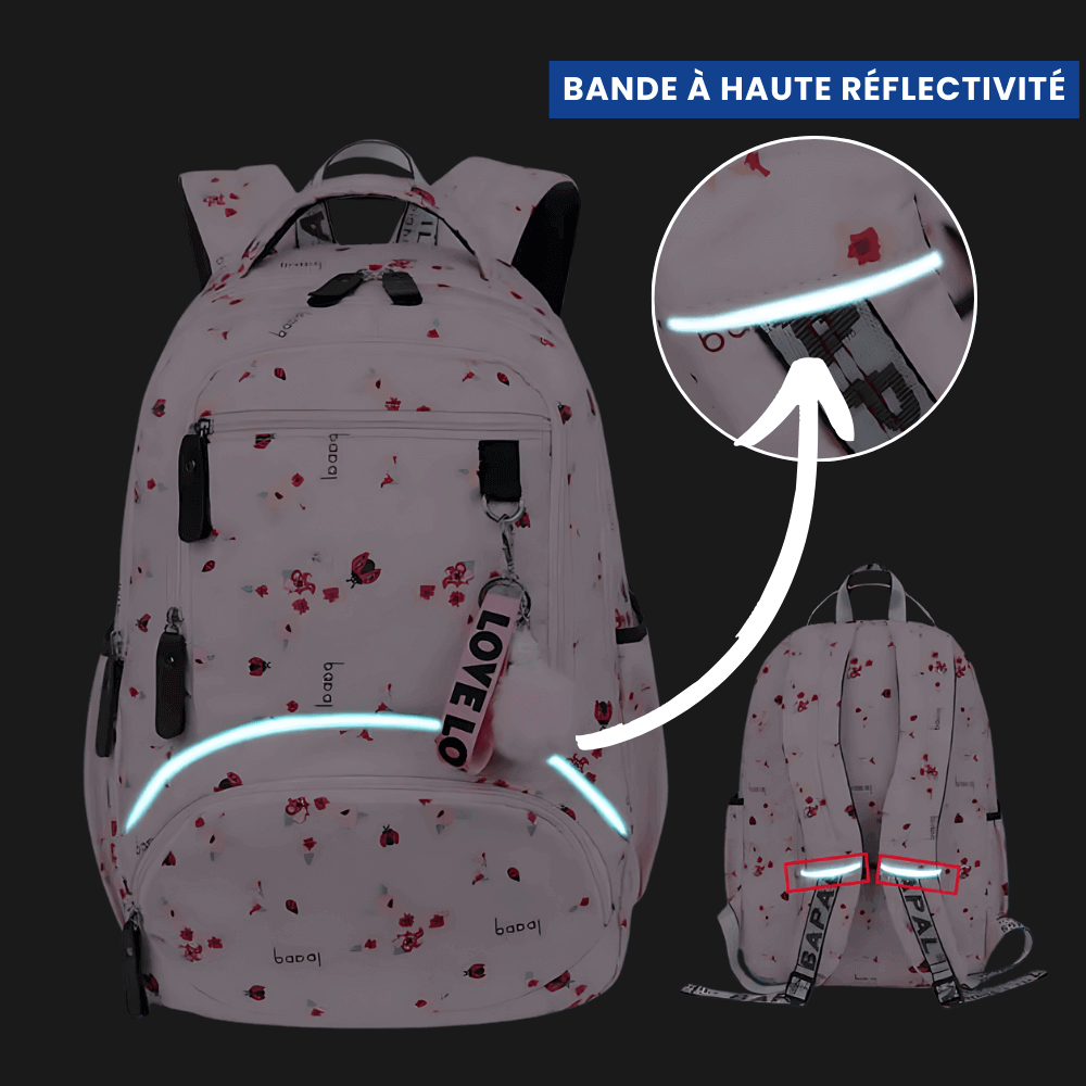 Sac à Dos Fille Montgolfières Noir – Sac à Dos Orthopédique