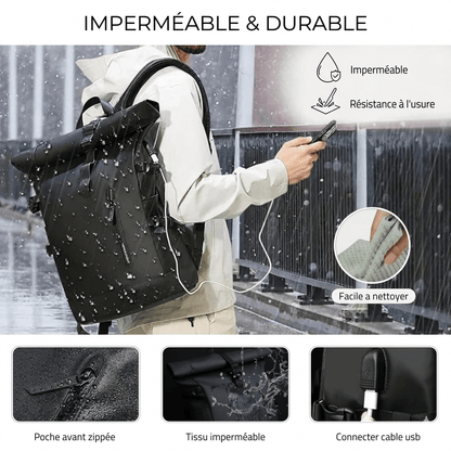 Sac à Dos Ordinateur Résistant à l’Eau 27L –