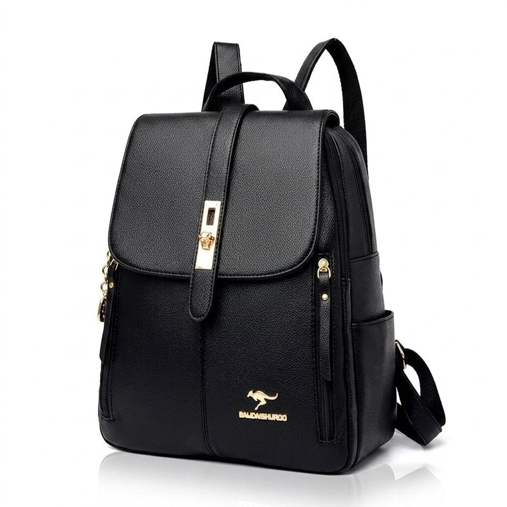 Sac à dos vintage chic 20L, cuir synthétique –