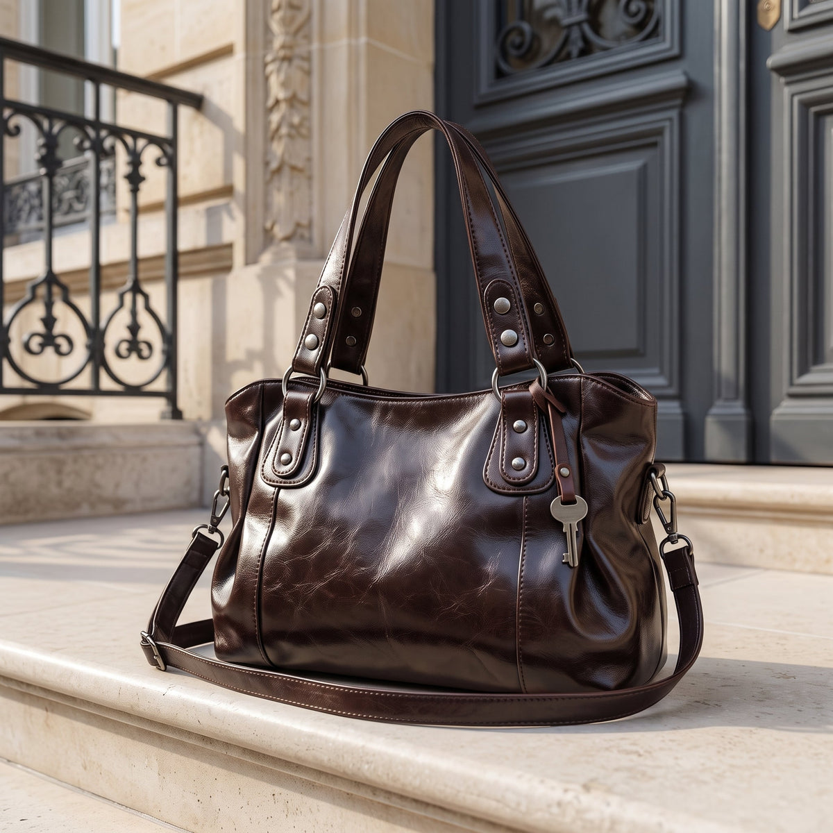 Sac cabas cuir bandoulière business – Sac à main