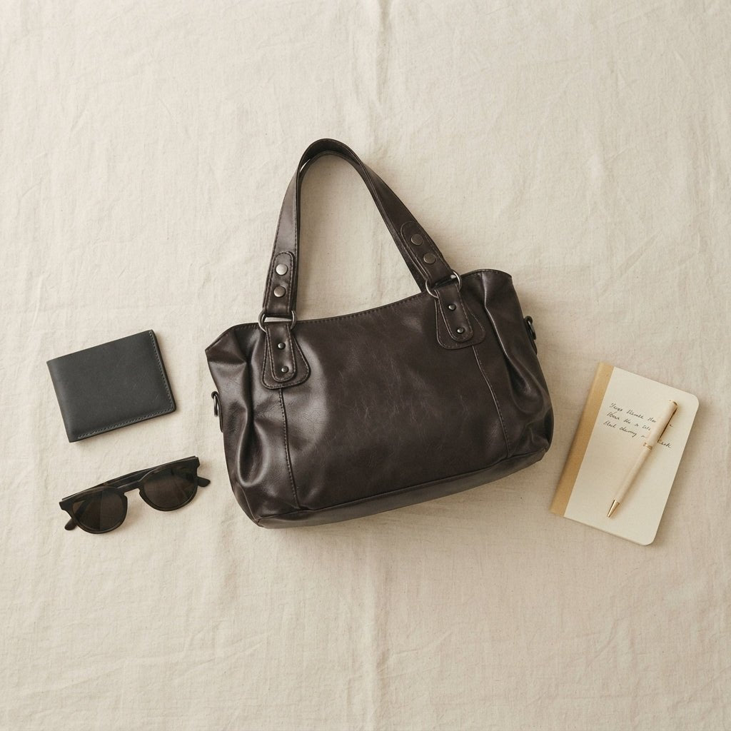 Sac cabas cuir bandoulière business – Sac à main