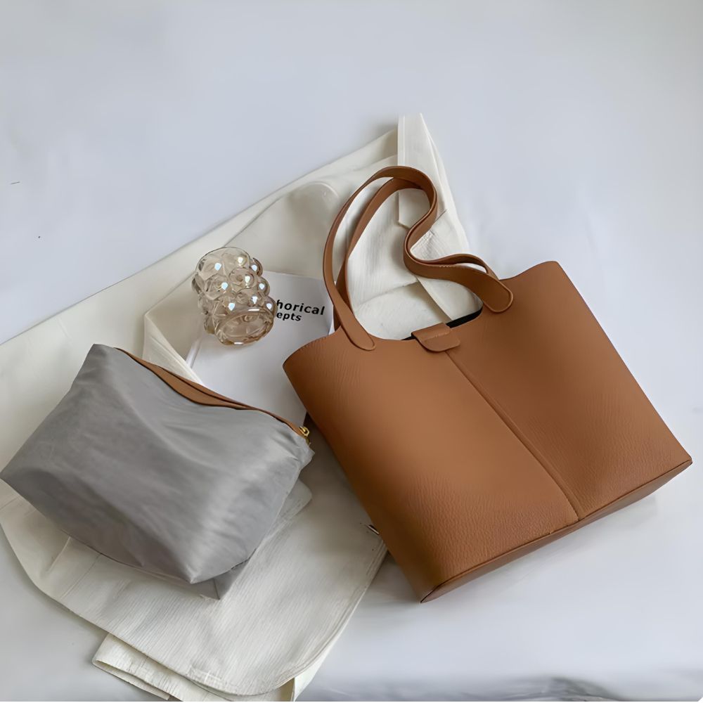 Sac cabas cuir souple bandoulière femme – Sac à main