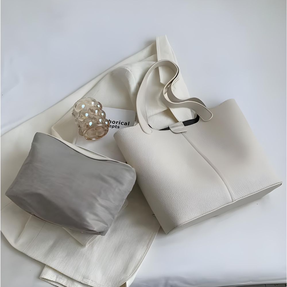 Sac cabas cuir souple bandoulière femme – Sac à main