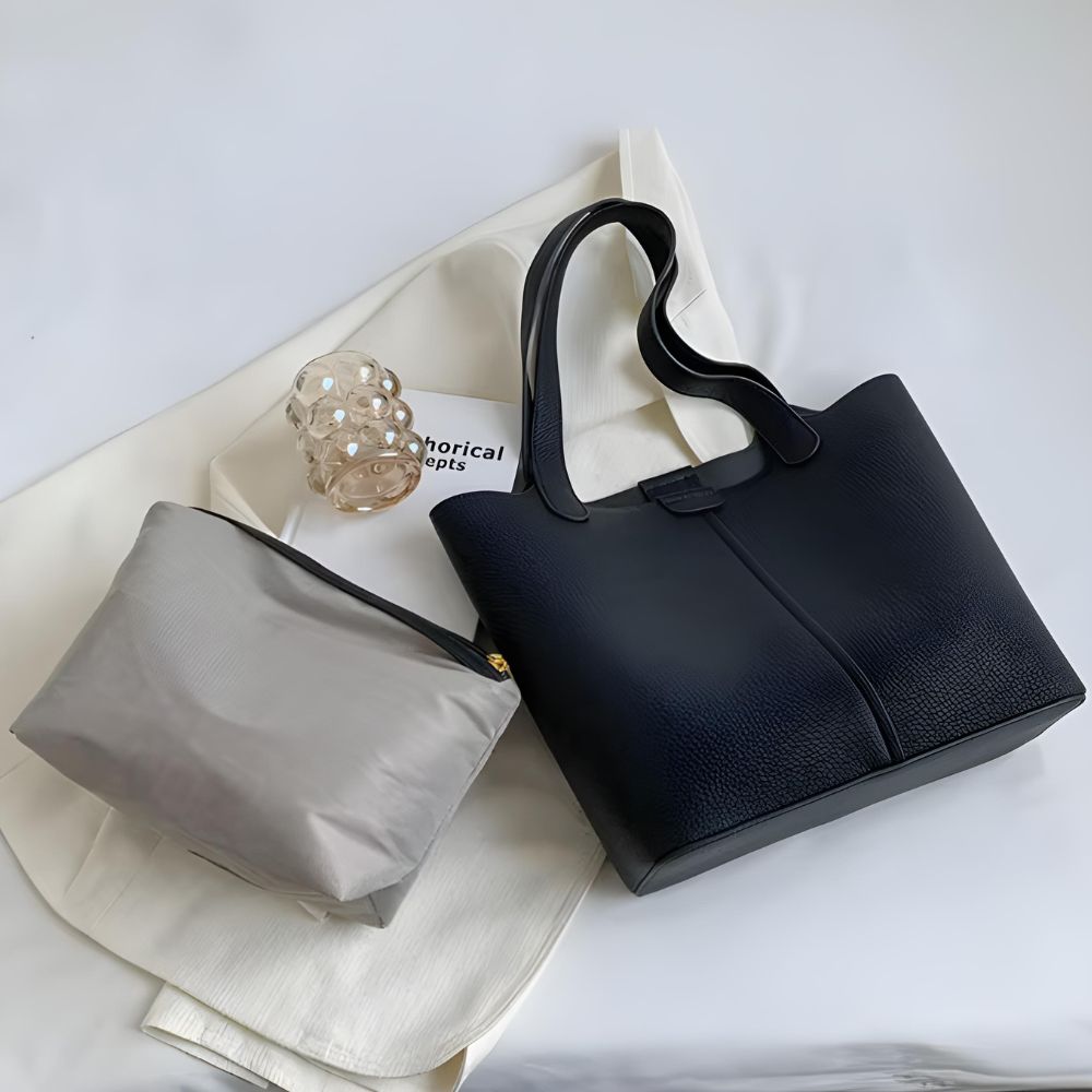 Sac cabas cuir souple bandoulière femme – Sac à main