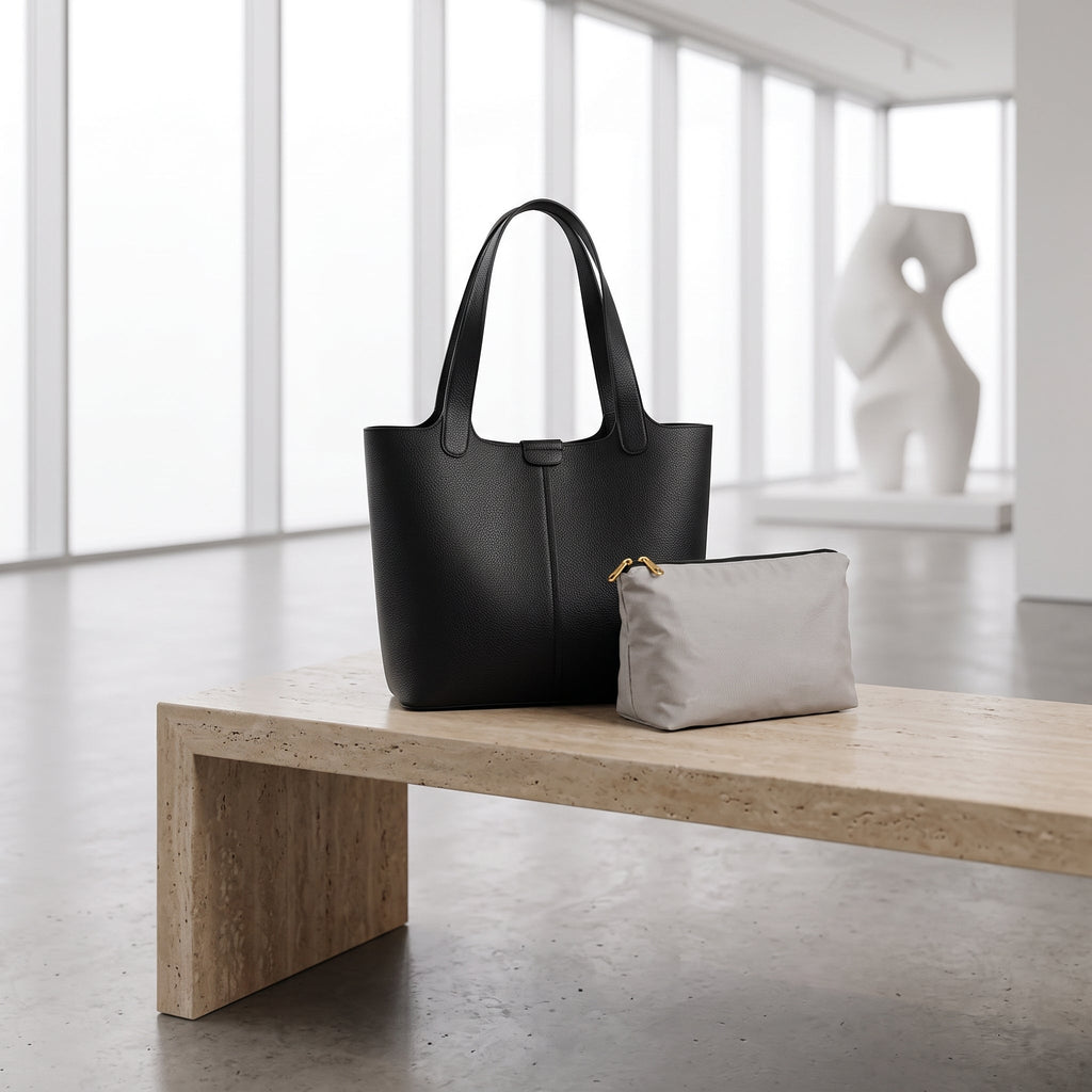Sac cabas cuir souple bandoulière femme – Sac à main