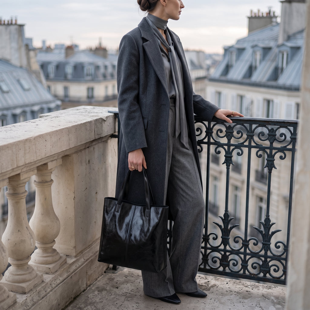 Sac cabas cuir vintage femme affaires – Sac à main