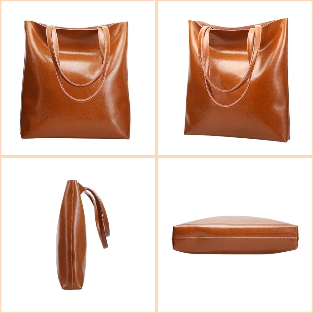 Sac cabas cuir vintage femme affaires – Sac à main