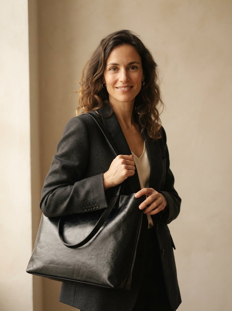 Sac cabas cuir vintage femme affaires – Sac à main
