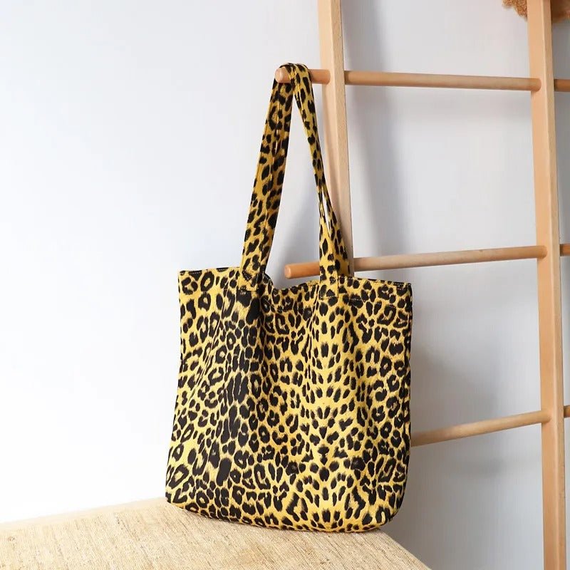 Sac Cabas Léopard Épaule Femme Shopping – Sac à main