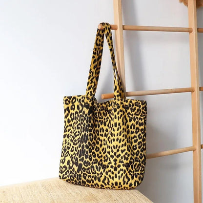 Sac Cabas Léopard Épaule Femme Shopping – Sac à main