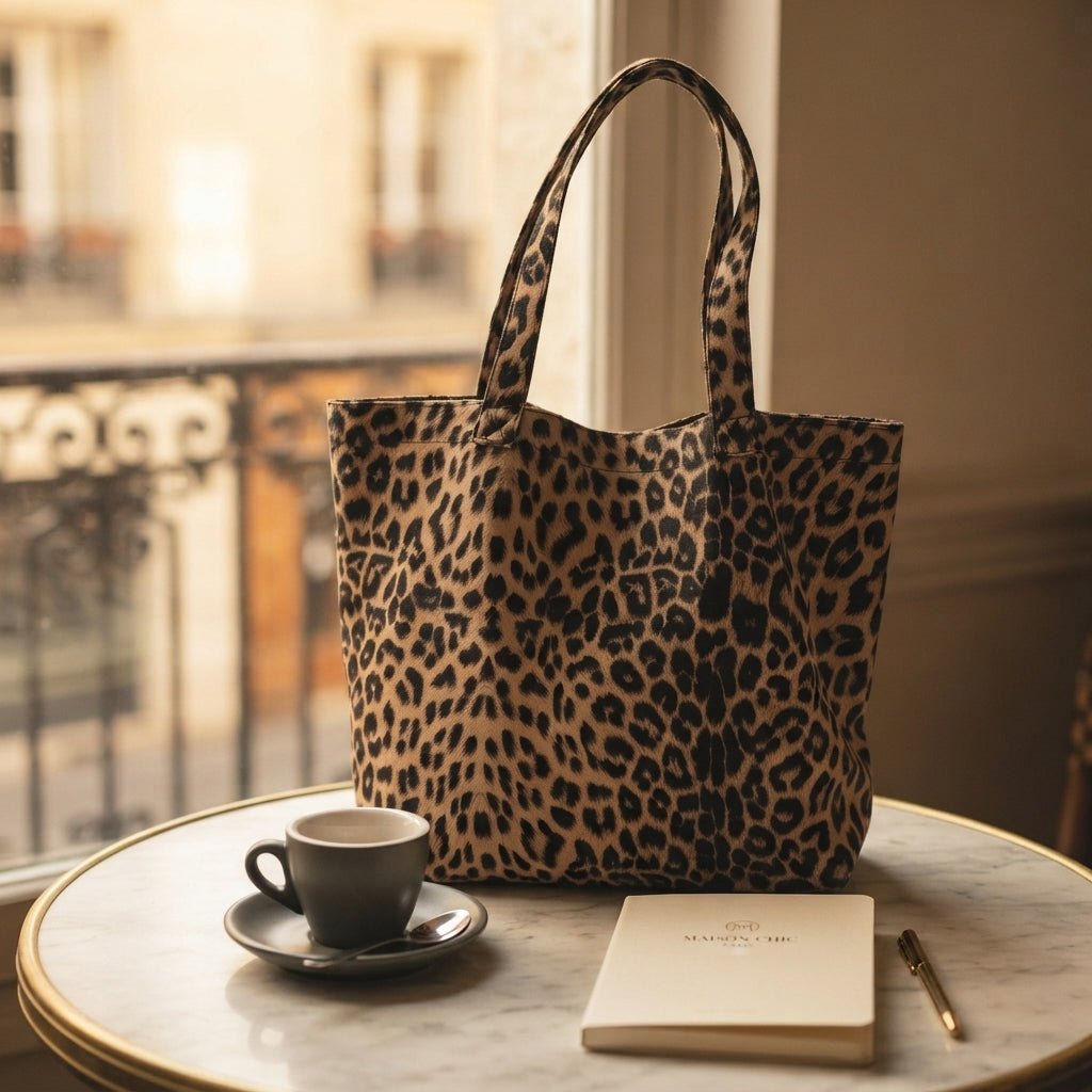 Sac Cabas Léopard Épaule Femme Shopping – Sac à main