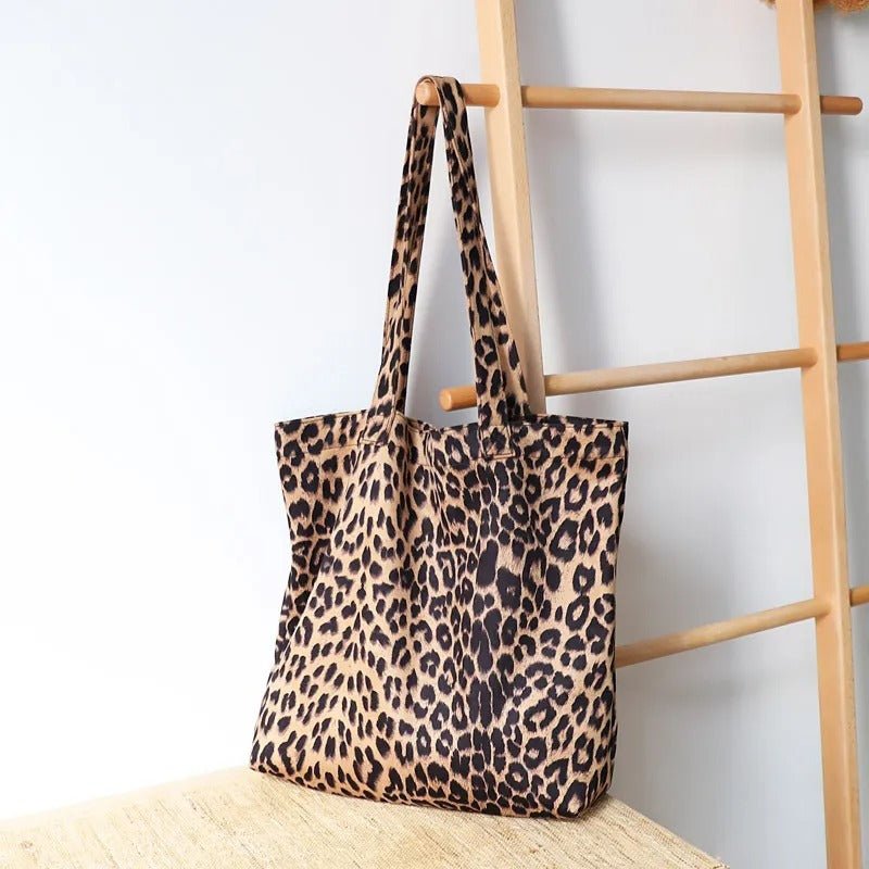 Sac Cabas Léopard Épaule Femme Shopping – Sac à main