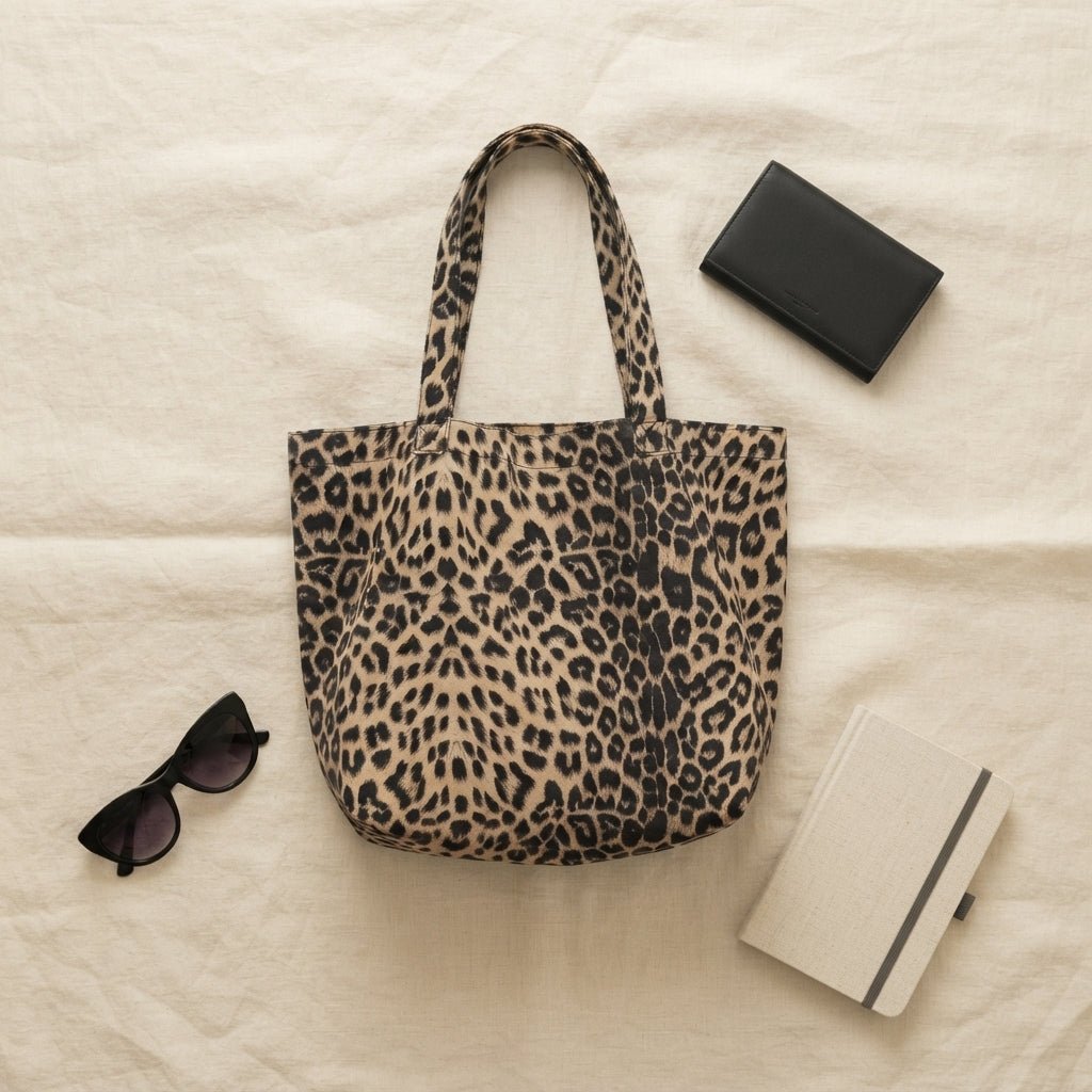Sac Cabas Léopard Épaule Femme Shopping – Sac à main