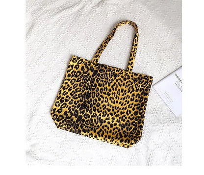 Sac Cabas Léopard Épaule Femme Shopping – Sac à main