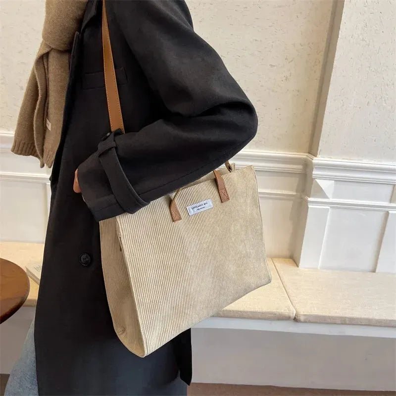 Sac cabas velours femme doux élégant – Sac à main
