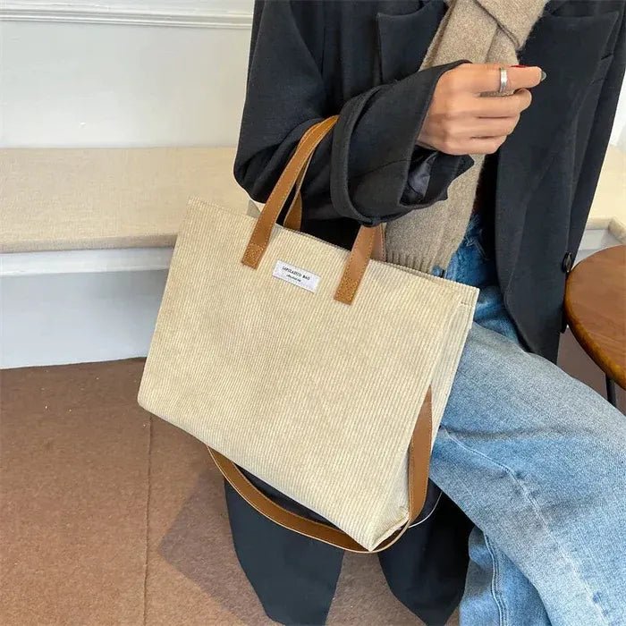 Sac cabas velours femme doux élégant – Sac à main
